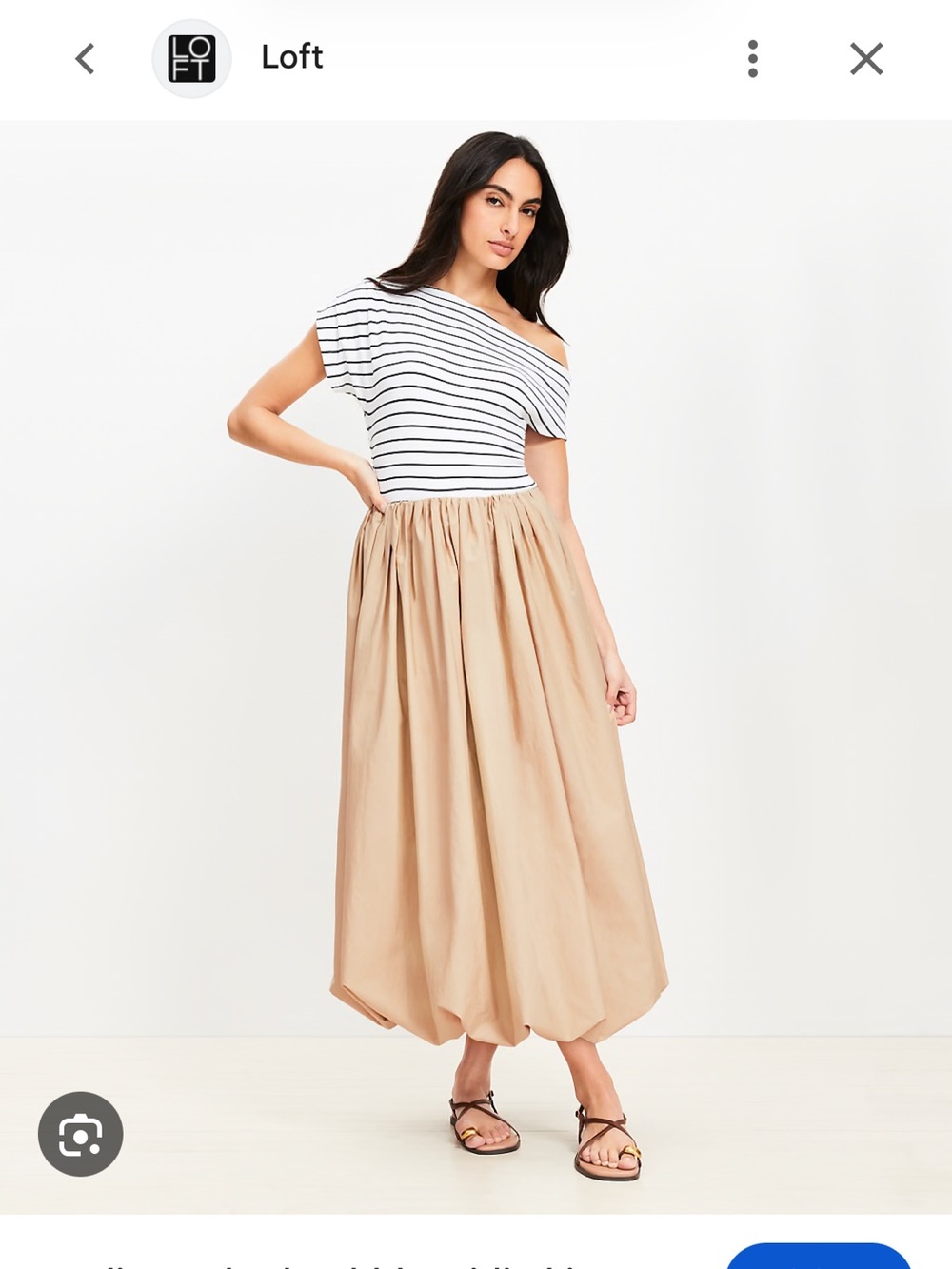LOFT Beige Poplin Maxi Skirt - Picture 2 of 3